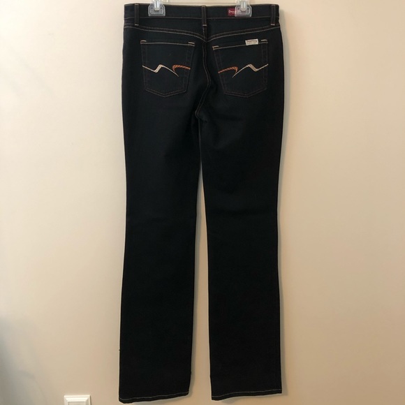 David Kahn Dark Rinse Black Bootcut Jeans - Picture 6 of 11